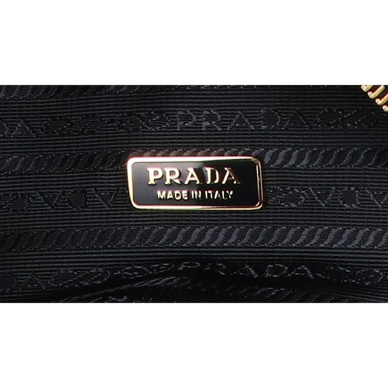 Prada Re-Nylon Saffiano Leather Belt Bag ) Black