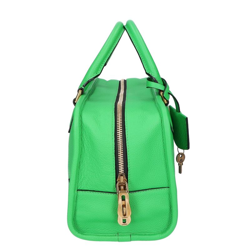 Loewe Limited Edition Grain Calf Leather Anagram Amazona 28 ) Green