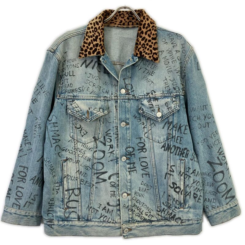 Gucci Healco Color Painted Denim Jacket 54