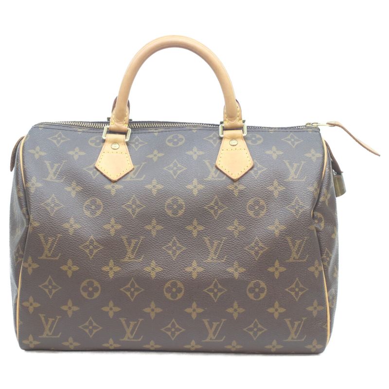 Louis Vuitton Monogram Speedy 30 Handbag ) Brown