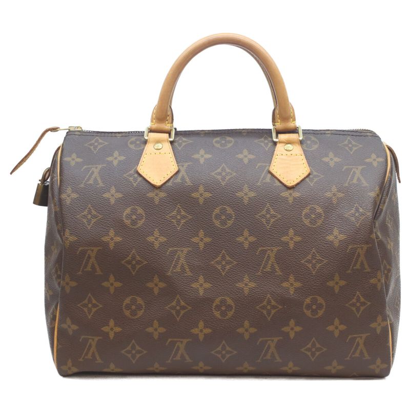 Louis Vuitton Monogram Speedy 30 Handbag ) Brown