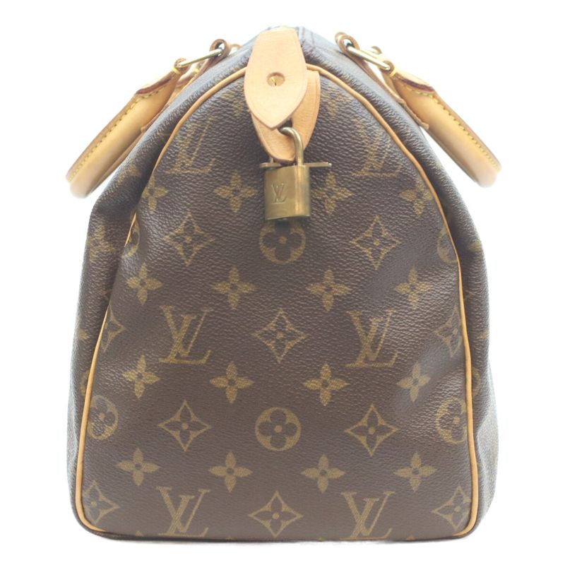 Louis Vuitton Monogram Speedy 30 Handbag ) Brown