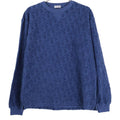 Dior Oak Cotton Jacquard Long Sleeve T-Shirt ) Navy