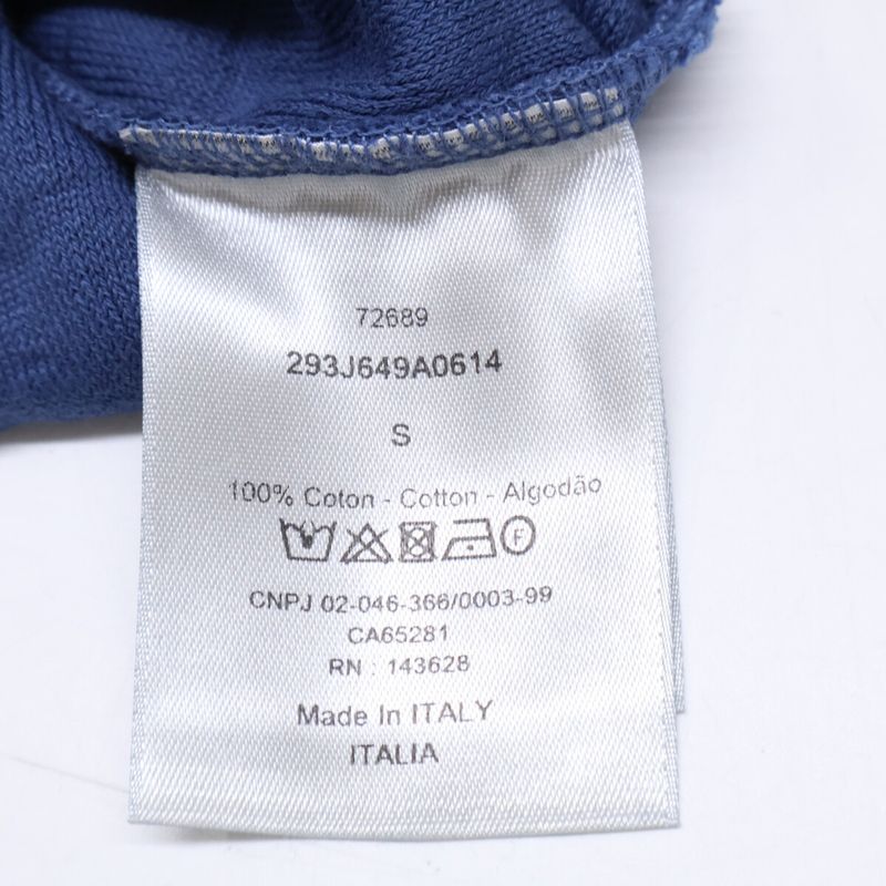 Dior Oak Cotton Jacquard Long Sleeve T-Shirt ) Navy