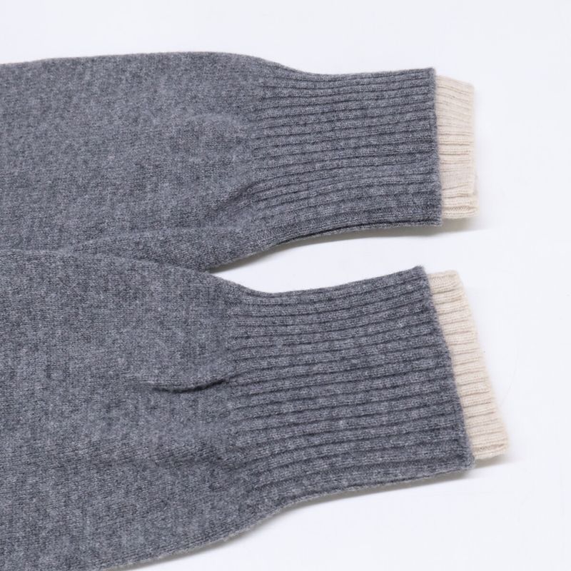 Hermes Wool Layered Knit Sweater ) Gray