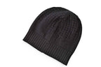 Hermes Knit Cap Beanie Cashmere Black Logo