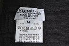 Hermes Knit Cap Beanie Cashmere Black Logo