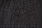 Hermes Knit Cap Beanie Cashmere Black Logo