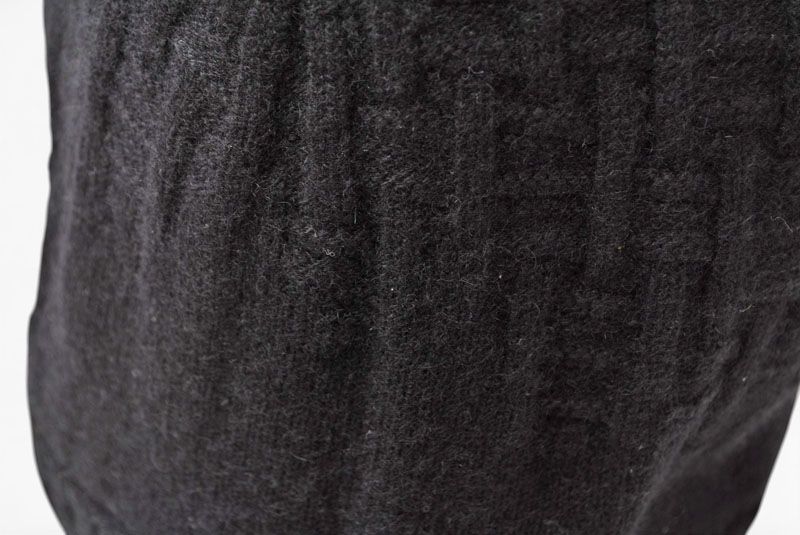 Hermes Knit Cap Beanie Cashmere Black Logo