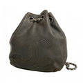 Chanel Backpack Black Silver