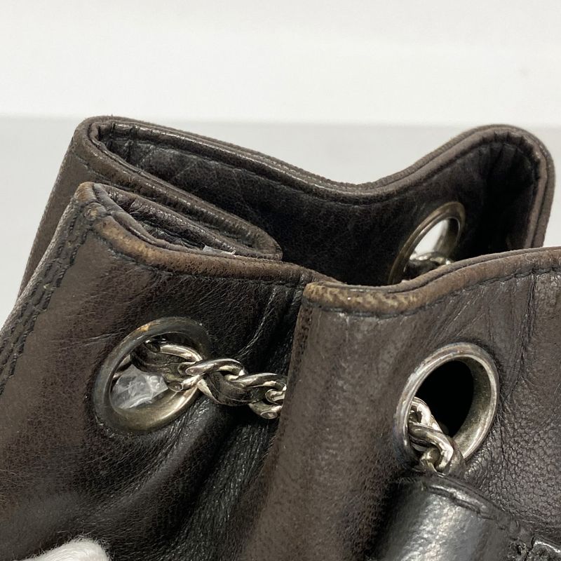 Chanel Backpack Black Silver