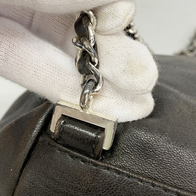 Chanel Backpack Black Silver