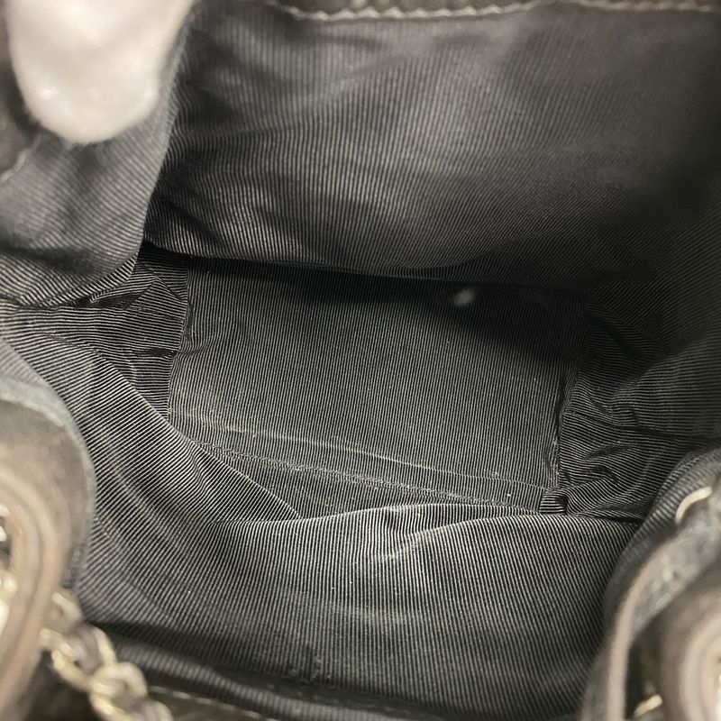 Chanel Backpack Black Silver