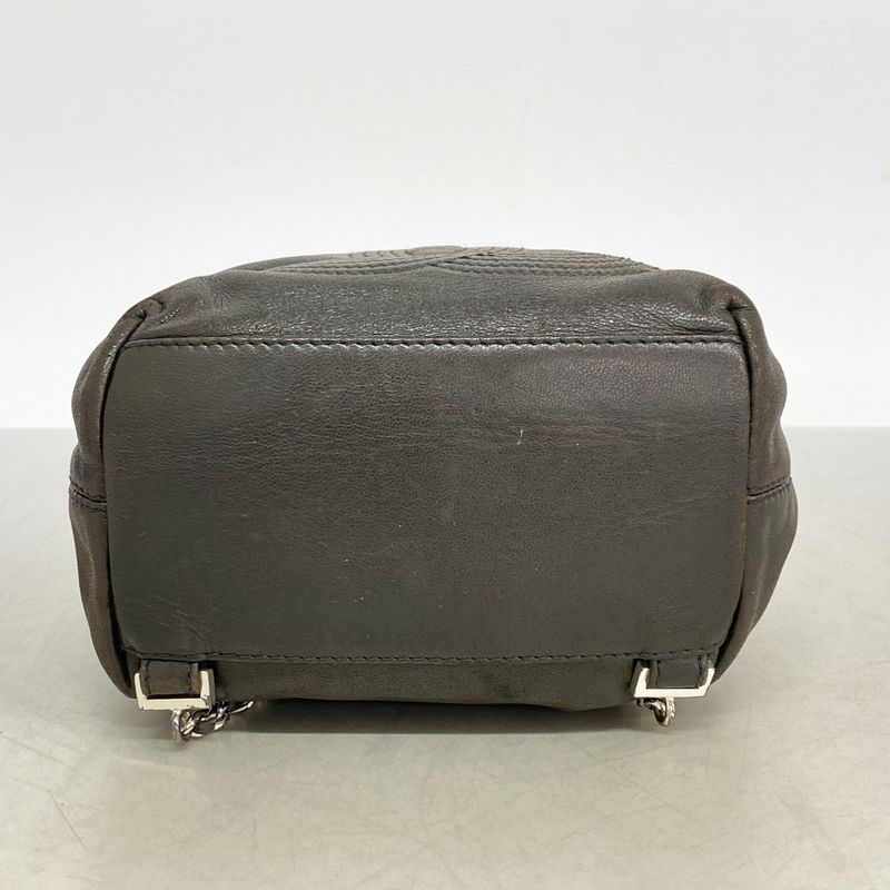 Chanel Backpack Black Silver