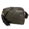 Chanel Shoulder Bag Lambskin Black Gold