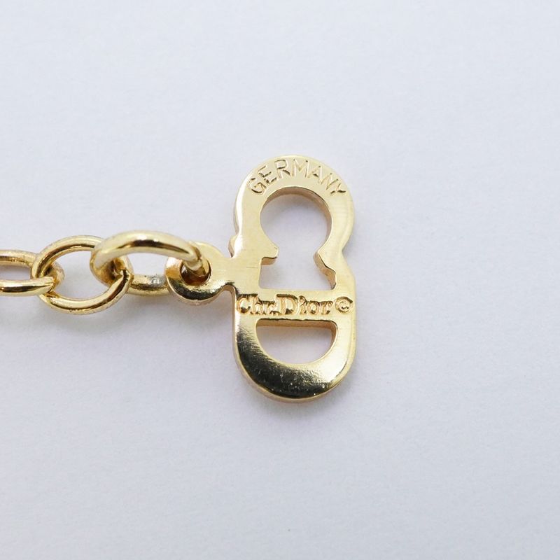 Dior Necklace Logo Square Gold Plated