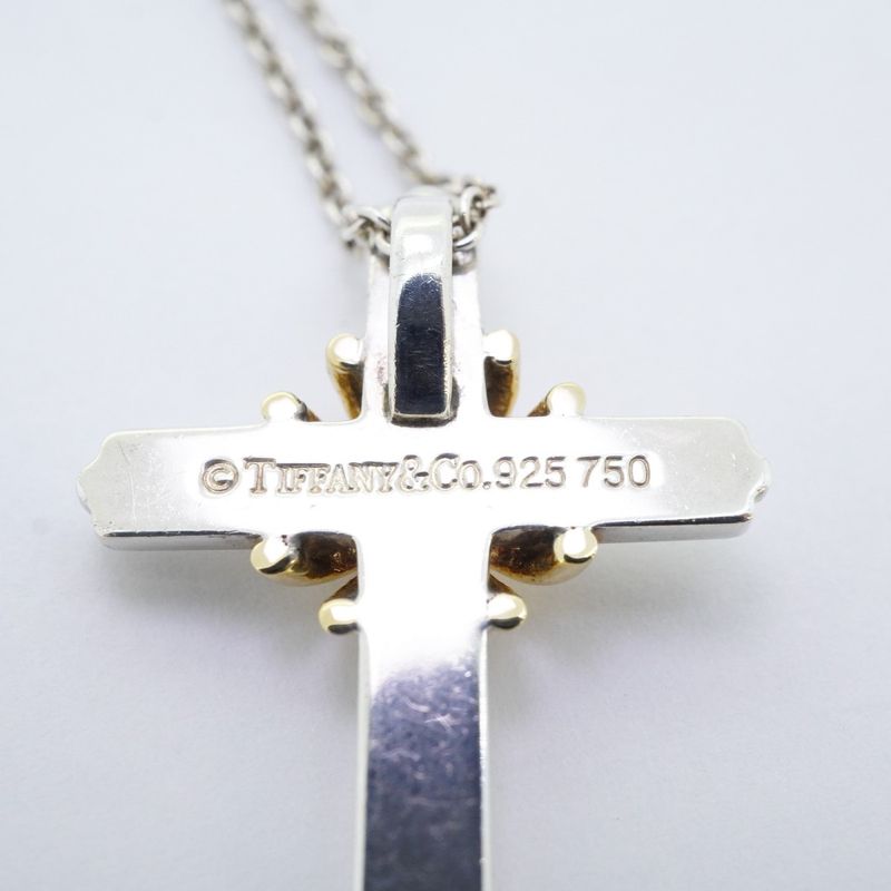 Tiffany & Co Necklace Signature Cross 18K Yellow Gold