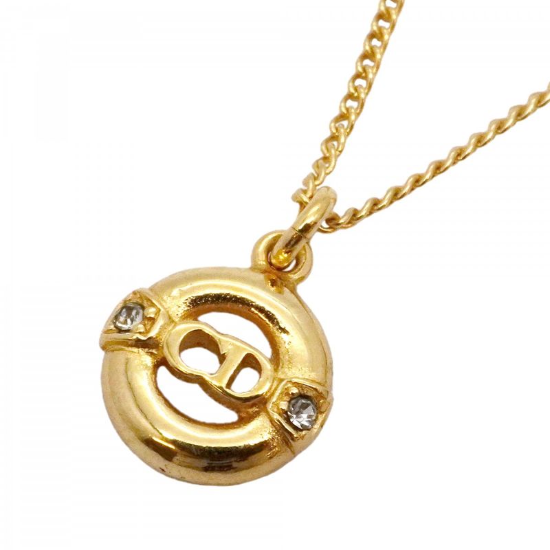 Dior Necklace CD Logo Round