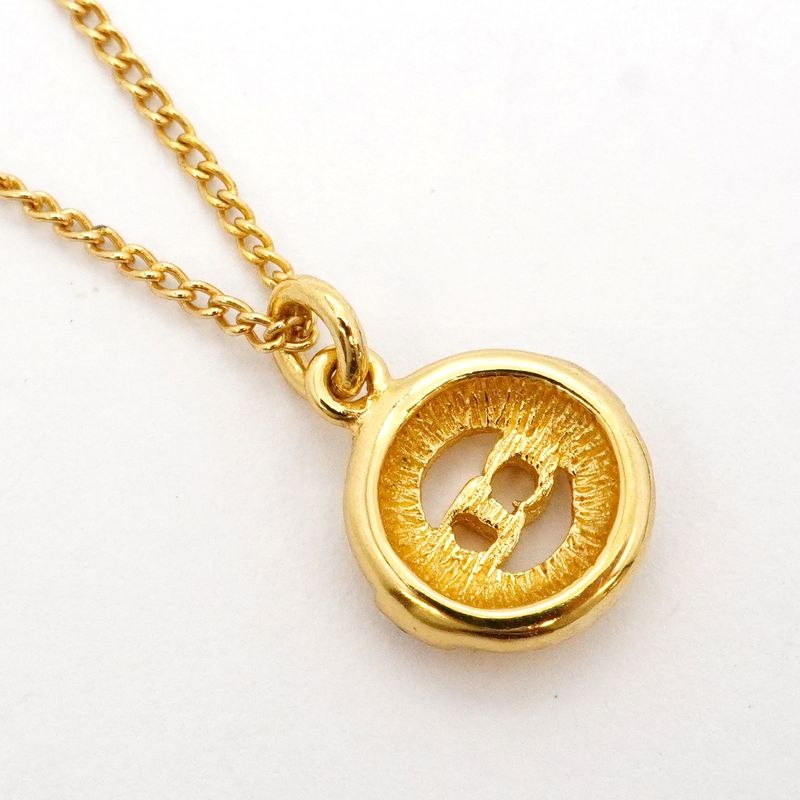 Dior Necklace CD Logo Round