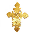 Chanel Brooch Vintage CC Logo Cross Gold Plated