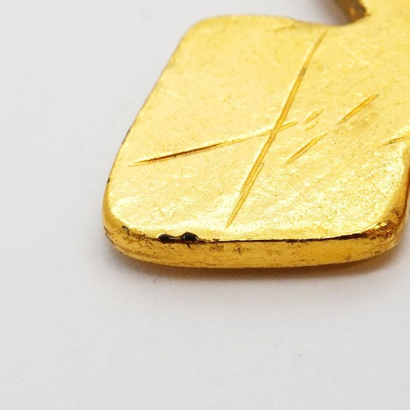 Chanel Brooch Vintage CC Logo Cross Gold Plated