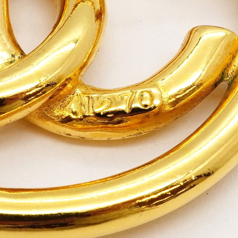 Chanel Brooch Vintage CC Logo Round