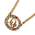 Dior Necklace Logo Oval Gold Plated