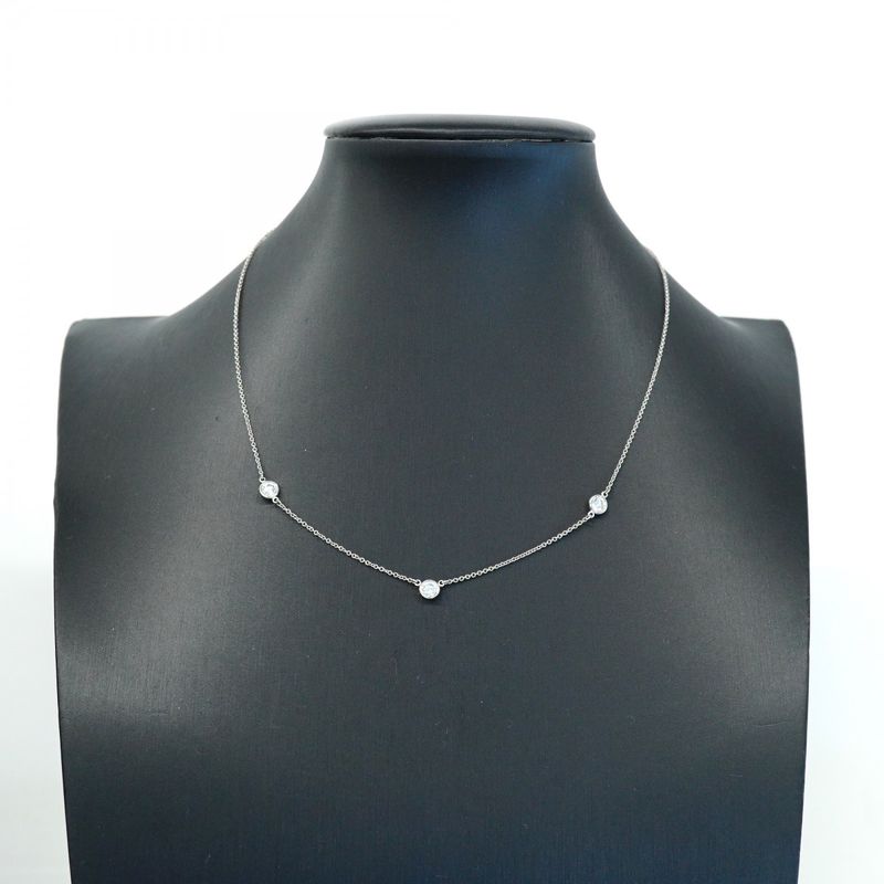 Tiffany & Co Necklace by the Yard Platinum Diamond