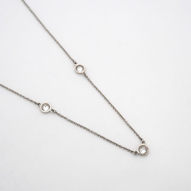 Tiffany & Co Necklace by the Yard Platinum Diamond