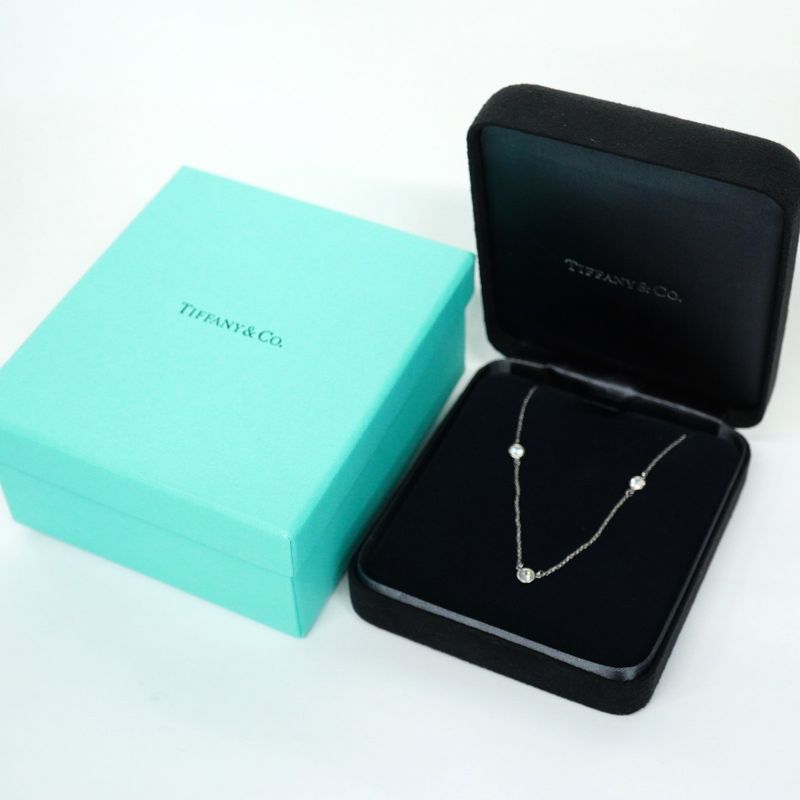 Tiffany & Co Necklace by the Yard Platinum Diamond