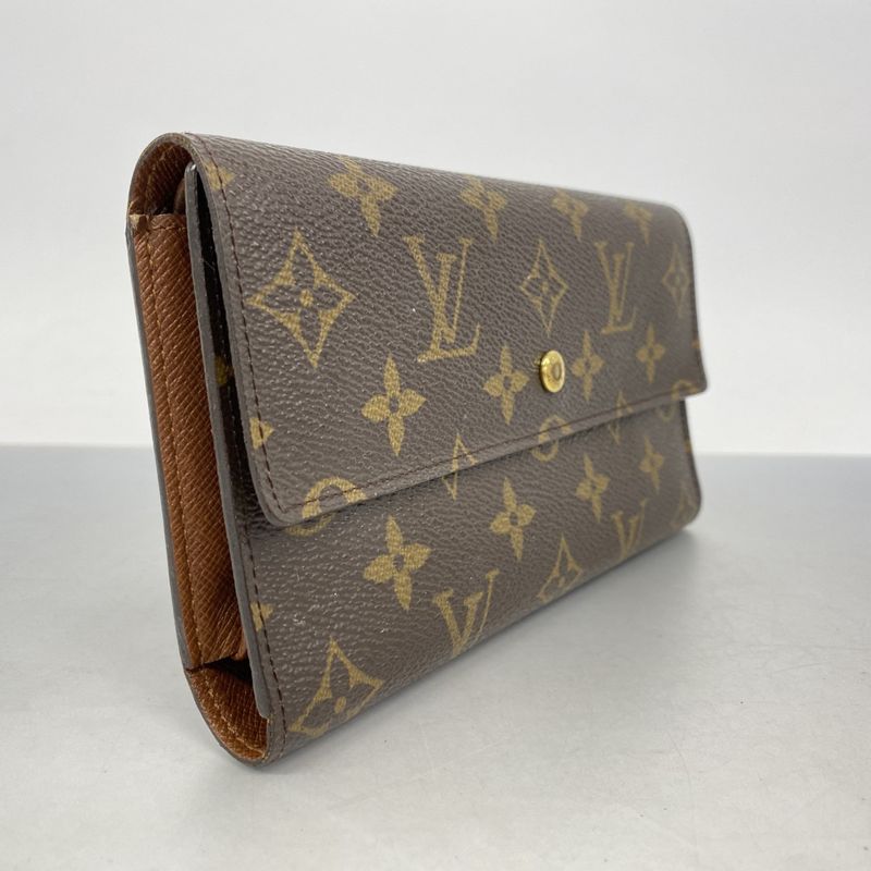 Louis Vuitton Trifold Wallet Monogram Porte Tresor