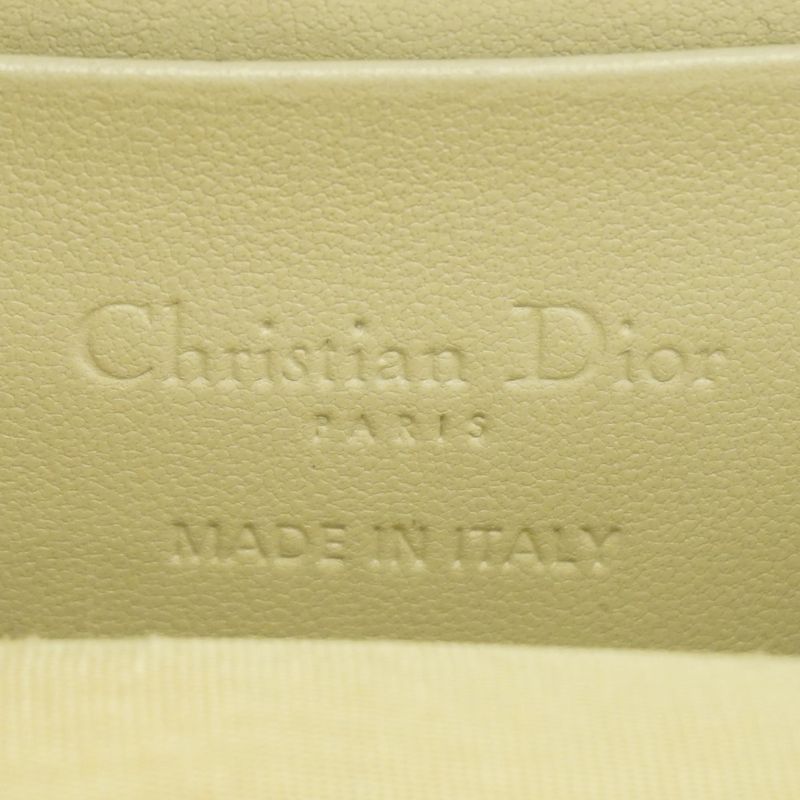 Dior Pouch Cannage Leather Beige Champagne Gold