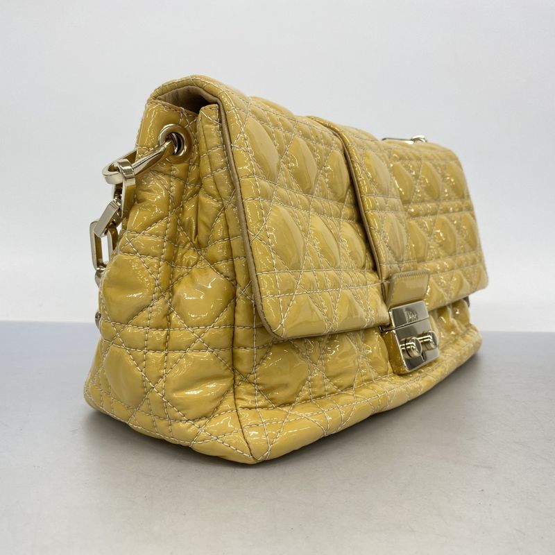Dior Shoulder Bag Cannage New Rock Enamel Yellow Gold