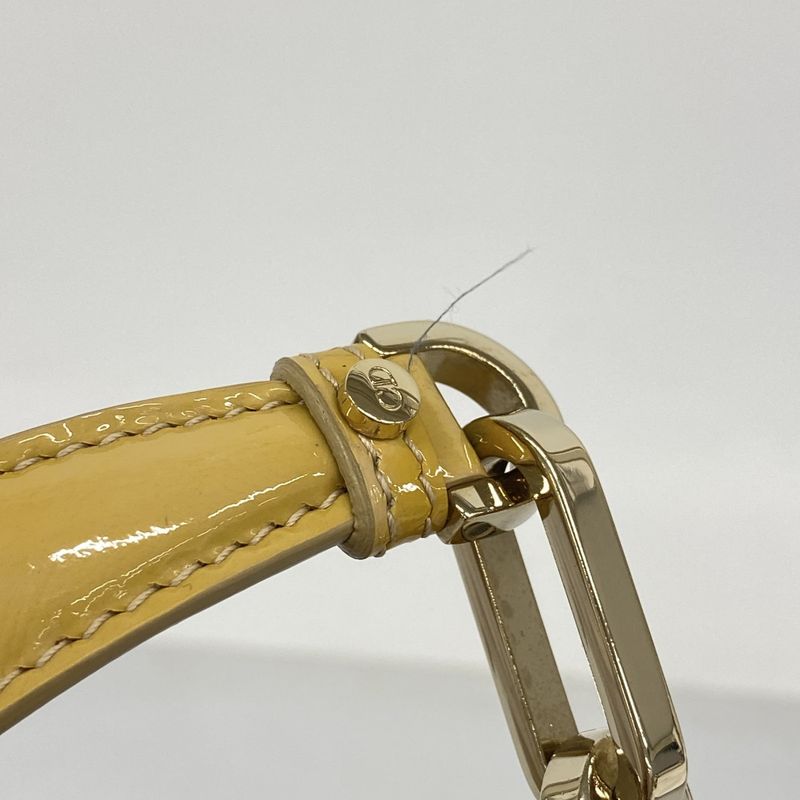 Dior Shoulder Bag Cannage New Rock Enamel Yellow Gold