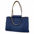 Hermes Tote Kavac Elan PM Canvas Navy Silver