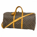 Louis Vuitton Boston Bag Monogram Keepall Bandouliere 60 Brown