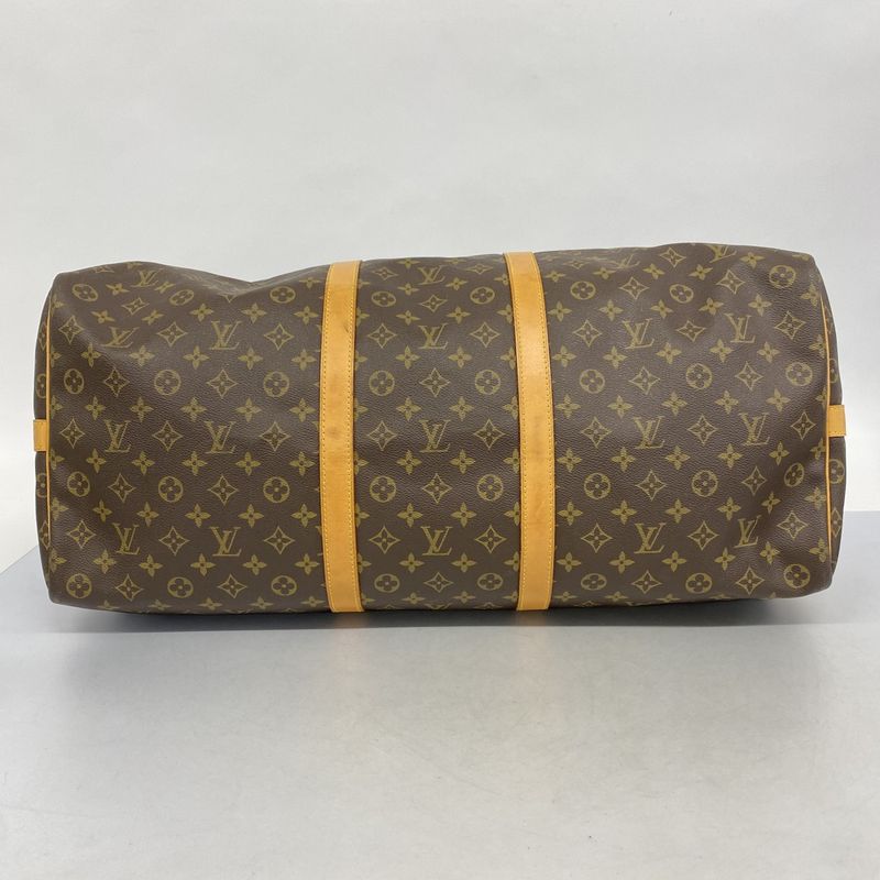 Louis Vuitton Boston Bag Monogram Keepall Bandouliere 60 Brown