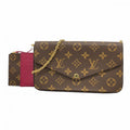 Louis Vuitton Shoulder Wallet Monogram Pochette Felicie Fuchsia Pink