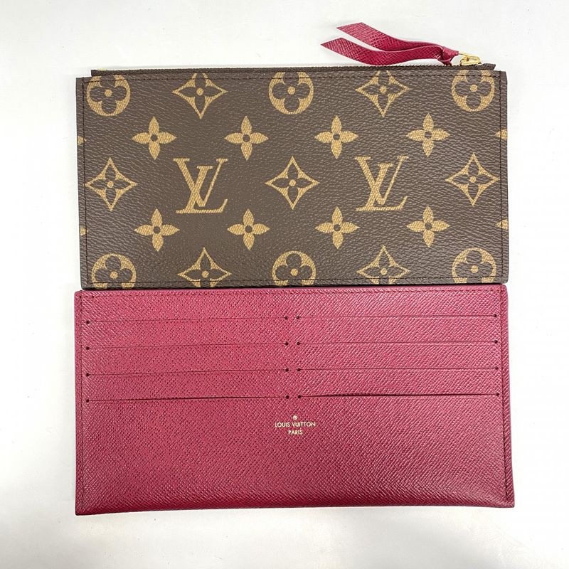 Louis Vuitton Shoulder Wallet Monogram Pochette Felicie Fuchsia Pink