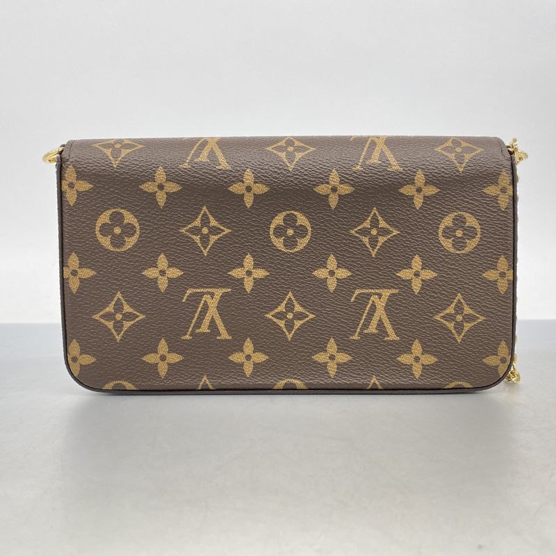 Louis Vuitton Shoulder Wallet Monogram Pochette Felicie Fuchsia Pink