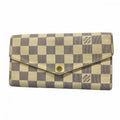 Louis Vuitton Wallet Damier Azur Portefeuille Sarah White