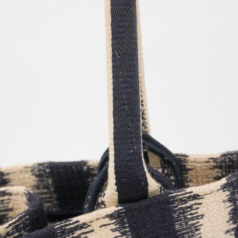 Dior Tote Book Canvas Navy Beige