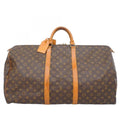 Louis Vuitton Boston Bag Monogram Keepall 60 Brown