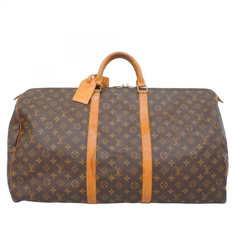 Louis Vuitton Boston Bag Monogram Keepall 60 Brown