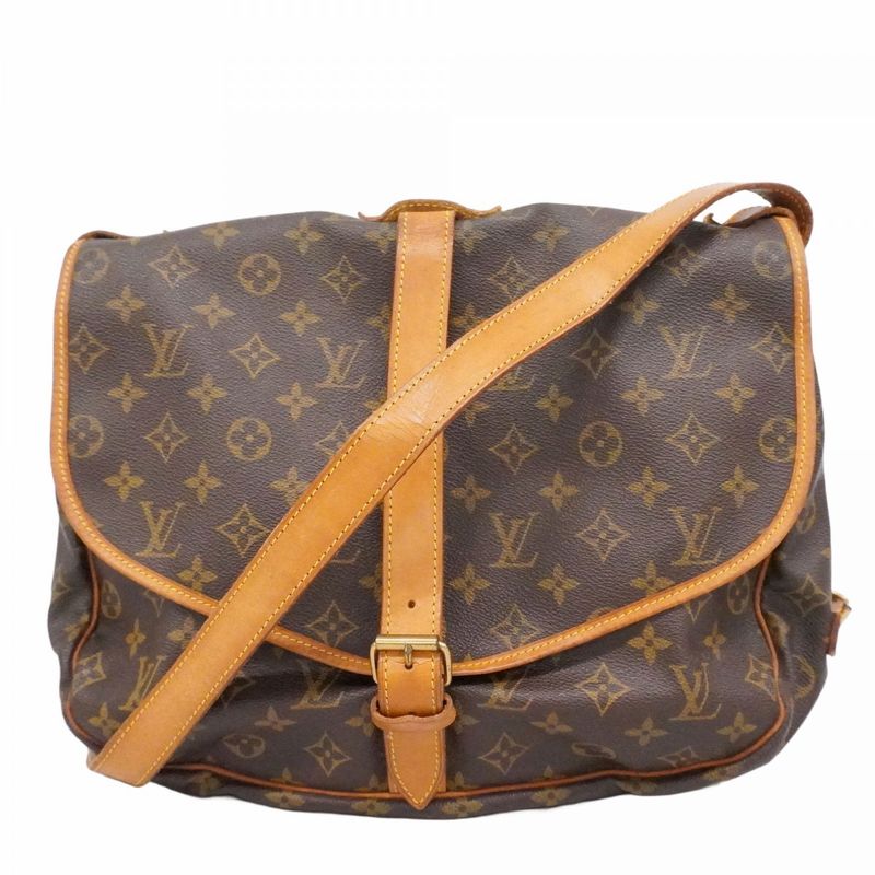 Louis Vuitton Shoulder Bag Monogram Saumur 35 Brown