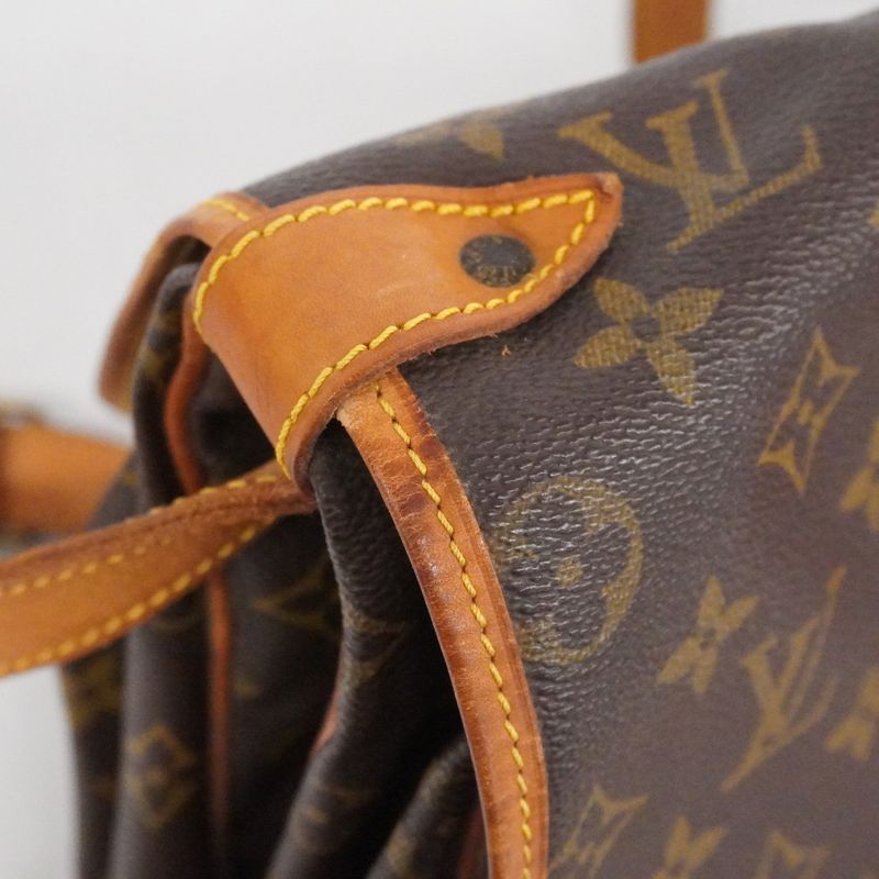 Louis Vuitton Shoulder Bag Monogram Saumur 35 Brown