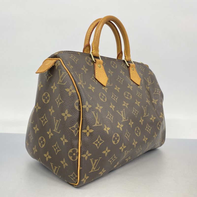 Louis Vuitton Handbag Monogram Speedy 30 Brown