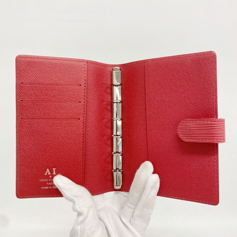 Louis Vuitton Notebook Cover Epi Agenda PM Rouge