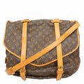 Louis Vuitton Shoulder Bag Monogram Saumur 43 Brown