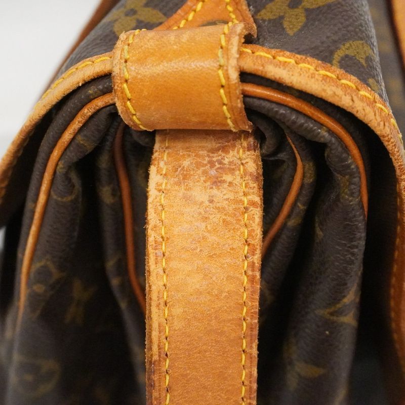 Louis Vuitton Shoulder Bag Monogram Saumur 43 Brown